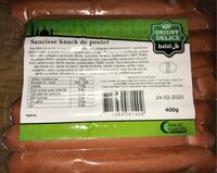 Saucisse knack de poulet