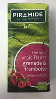 Thé vert vrais fruits grenade & framboise
