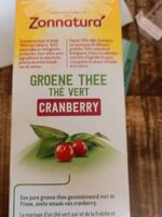 Groene thee cranberry