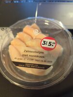 Salmon rolls with cream cheese