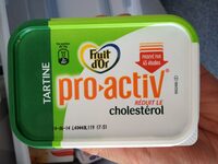 Tartine pro-activ réduit le cholestérol