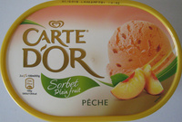 Sorbet plein fruit Pêche Carte d'Or