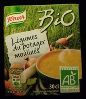 Légumes du potager moulinés