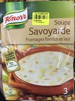 Soupe Savoyarde Fromages fondus et lard