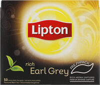 Lipton Thé Rich Earl Grey 50 Sachets