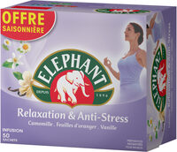 Elephant Tisane Relaxation & Anti-Stress Offre Saisonnière 50 Sachets