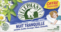 Elephant Tisane Nuit Tranquille Offre Saisonnière 50 Sachets