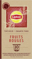 Lipton Thé Noir Fruits Rouges 10 Capsules Compatibles Nespresso®