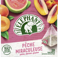 Elephant Tisane Abricot Pêche Goyave 20 Sachets Pyramid®