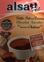 Petits pots de crème chocolat noisettes
