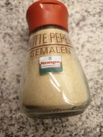Witte peper gemalen