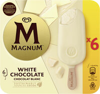 Magnum Glace Bâtonnet Chocolat Blanc 6x110ml