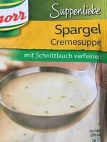 Fix Spargel Cremesuppe mit Schnittlauch verfeinert