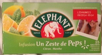 Infusion un zeste de pep´s citron-menthe