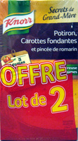 Secrets de Grand-Mère Potiron Carottes fondantes et pincée de romarin (Lot de 2) Knorr