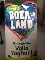 Biologische volle yoghurt