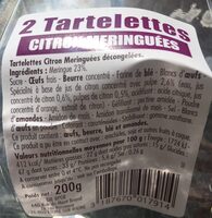 2 tartelettes citron meringuées