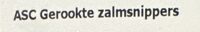 Gerookte zalmsnippers