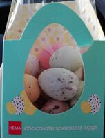 Chocolate speckled eggs