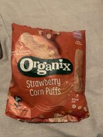 Strawberry corn puffs
