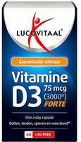 Lucovitaal D3 75mcg forte vitamine capsules