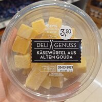 Käsewürfel aus altem Gouda