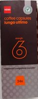 Coffee capsules lungo ultimo