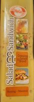Salad et sandwich / honing - mosterd dressing