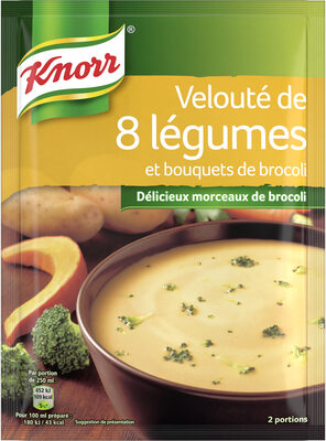 Knorr Soupe Velouté de 8 Légumes Brocoli 69g 2 Portions