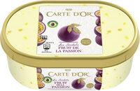 Carte D'or Sorbet Plein Fruit Fruit de la Passion Bac 1l