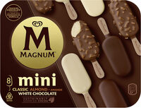 Magnum Glace Bâtonnet Mini Classic, Amande et Chocolat Blanc 8x55ml