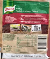 Nudel-Schinken Gratin