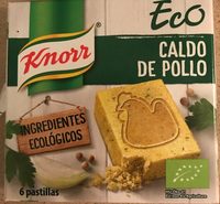 Caldo de pollo ecológico 6 pastillas estuche 60 g