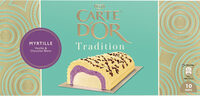 Carte D'or Tradition Buche Glacée Myrtille Chocolat Blanc 10 parts 1l