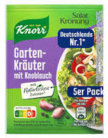 Salat Krönung Gartenkräuter Knoblauch