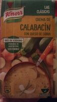 Crema de calabacín con queso de cabra