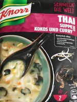 Thaï suppe mit kokos und curry