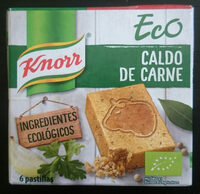 Caldo de carne ecológico 6 pastillas estuche 60 g