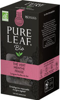 Pure Leaf Thé Vert Bio Fraise Menthe 15 Sachets