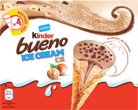 KINDER Bueno Glace Cornet aux Noisettes et Chocolat