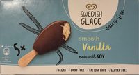 Glace au soja vanille enrobée au cacao maigre