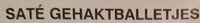 Saté gehaktballetjes