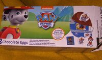 Paw patrol 3 chocolate eggs