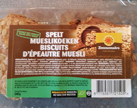 Biscuits d'épeautre muesli