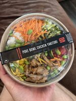 Poke bowl chicken yakitori