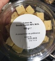Cubes gouda cumin