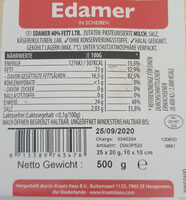 Edamer in Scheiben
