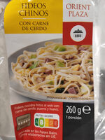 Fideos chinos con carne de cerdo