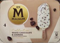 MAGNUM Glace Bâtonnet Chocolat Blanc & Cookies 4x90ml