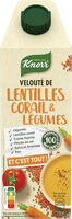 KNORR Soupe Liquide Velouté de Légumes & Lentilles Corail 750ml